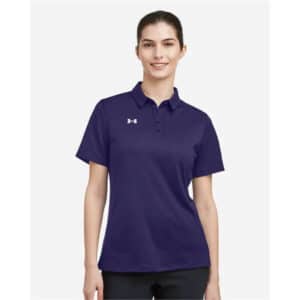 Under Armour Women's Tech? Polo - Black/ White, XS