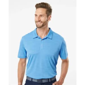Adidas Men's Melange Polo - Black Melange, S