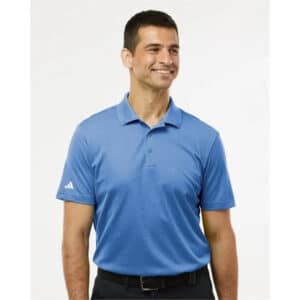 Adidas Men's Performance Pique Polo - Black, XS