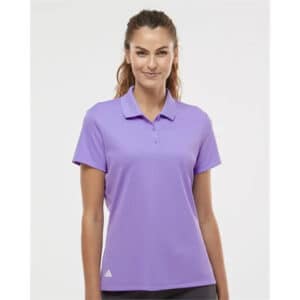 Adidas Women's Performance Pique Polo - Black, XS